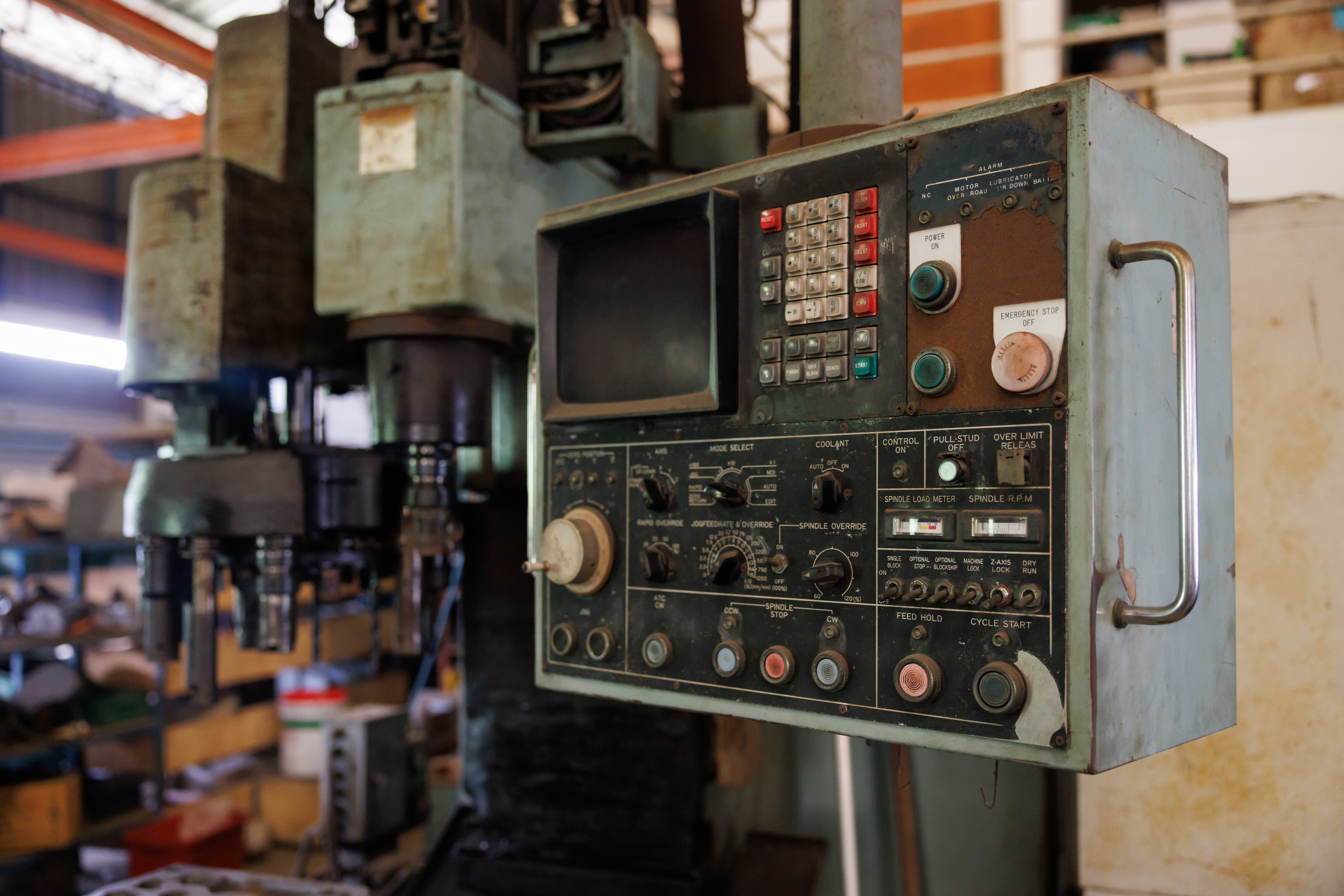 Old control on an older machine